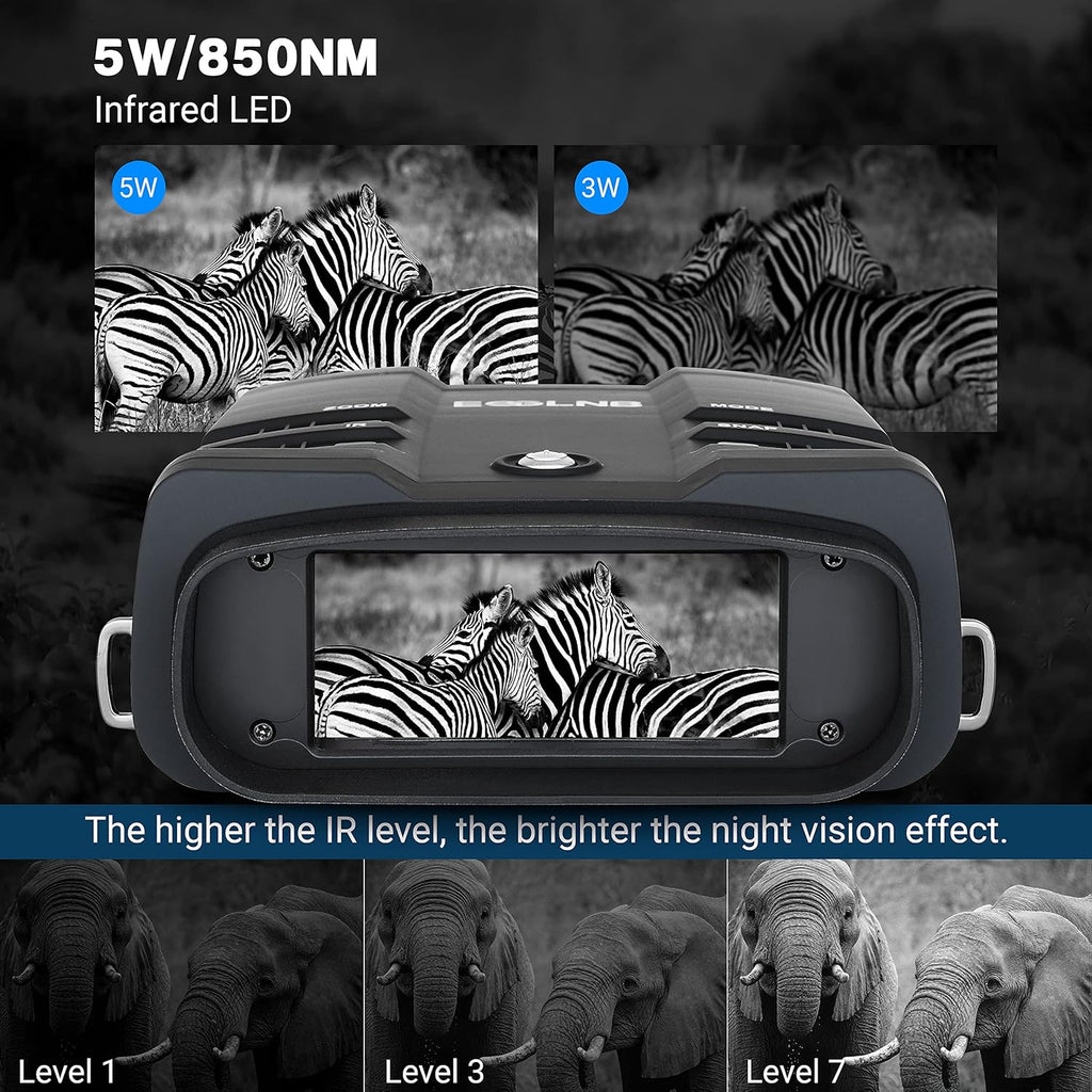 1080P Night Vision Binoculars with 64G Card Pack of 2 T8390