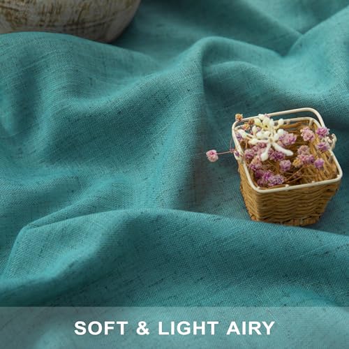 Natural Linen Cream Window Valance 3 Inch Rod Pocket Semi Sheer Light Filtering 18 Inch Length K109
