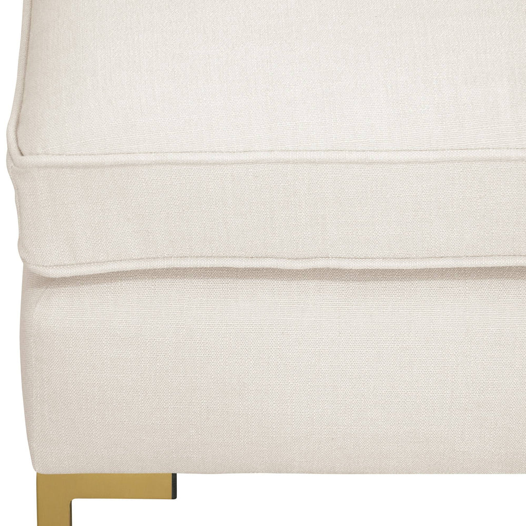 White Armless Chair X5657