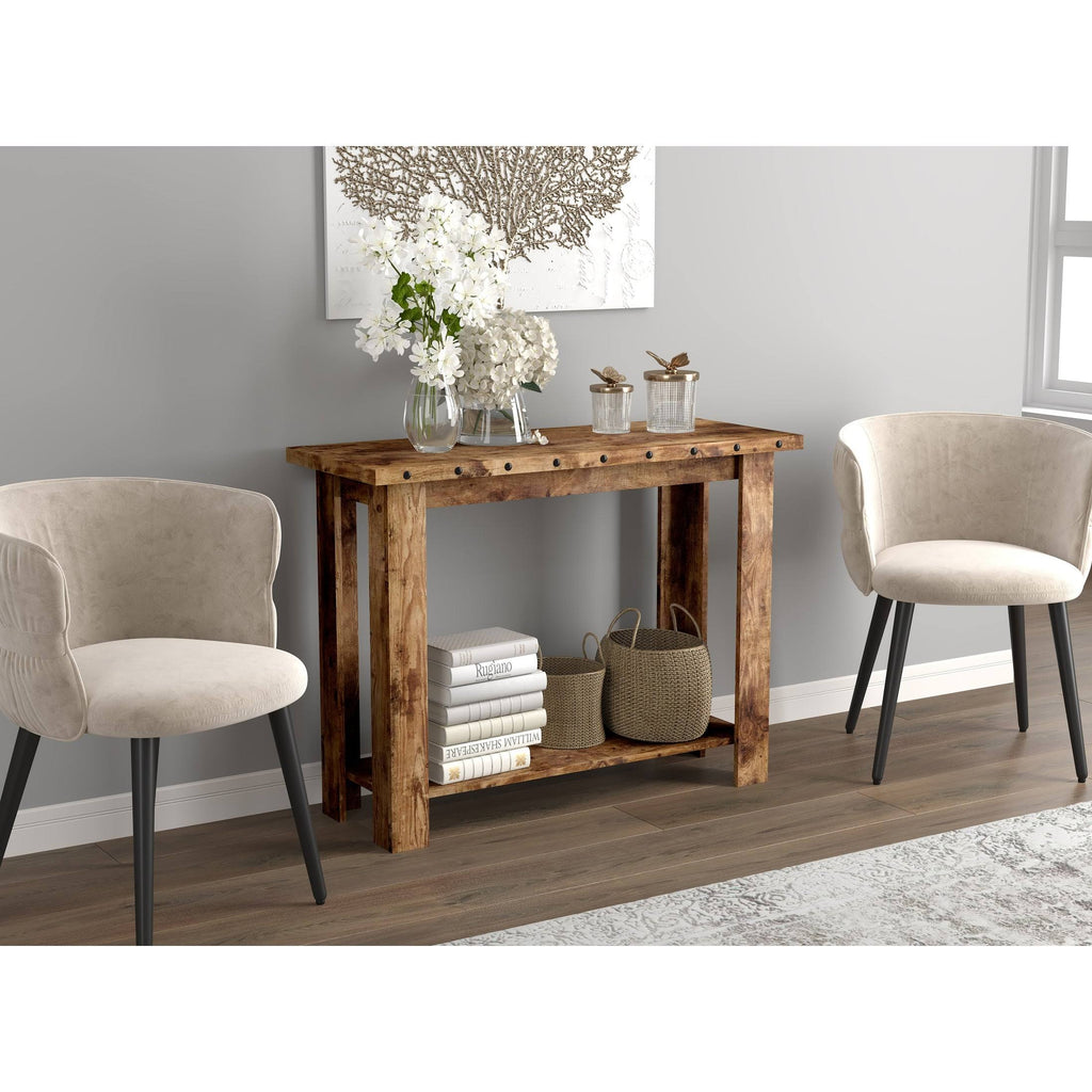 Brown Reclaimed Wood Console Table R812