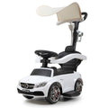 White Toddler Push Car with Canopy V594816