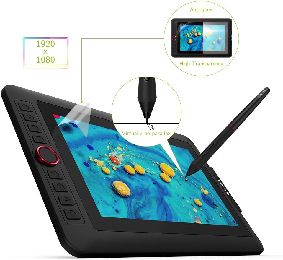 Artist12 Pro Drawing Monitor Battery-Free Stylus Drawing Display Tilt Supported S43057
