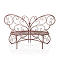 Red Butterfly Metal Bench X2213