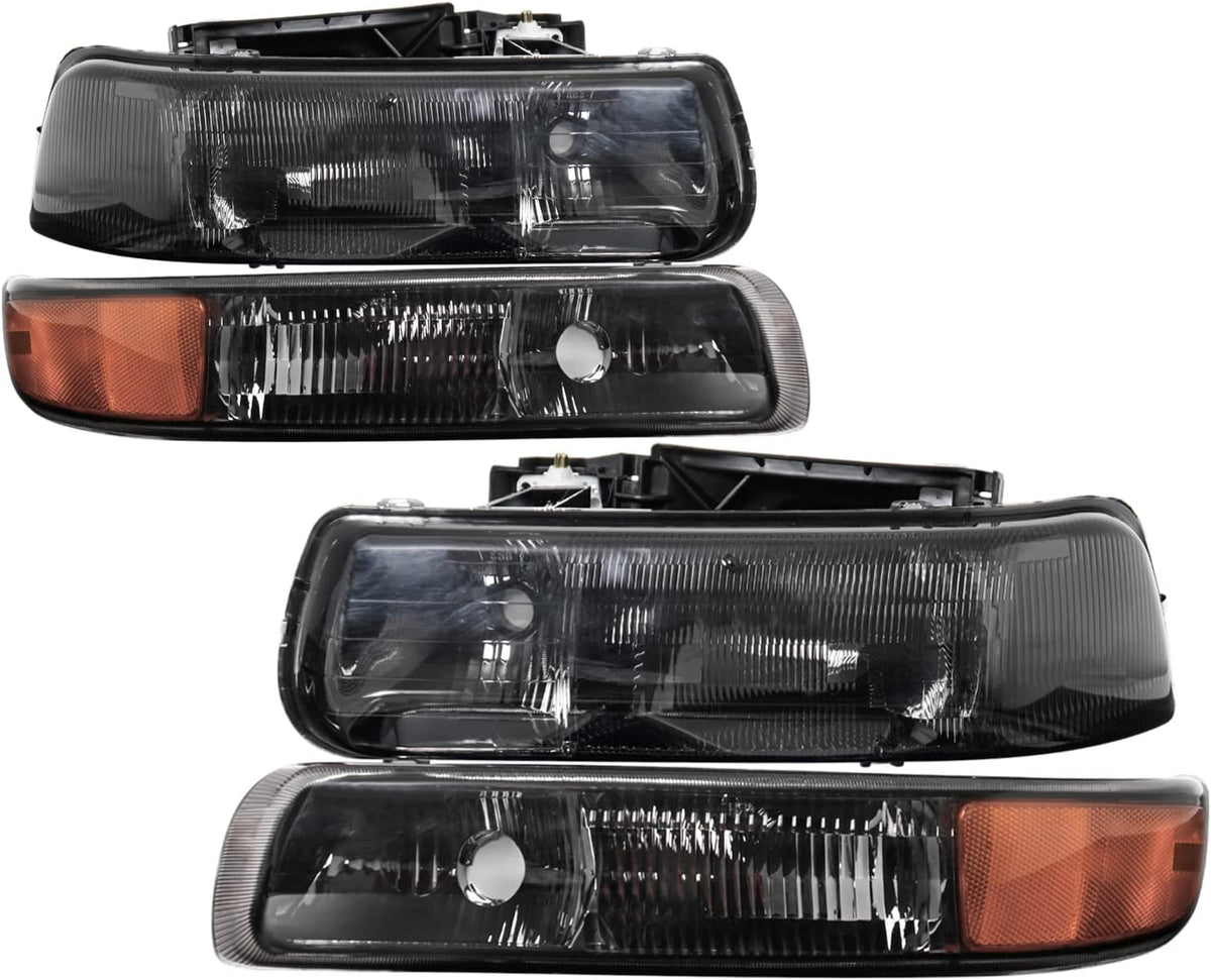 Smoke Lens Headlight Assembly Pack of 2 W172080