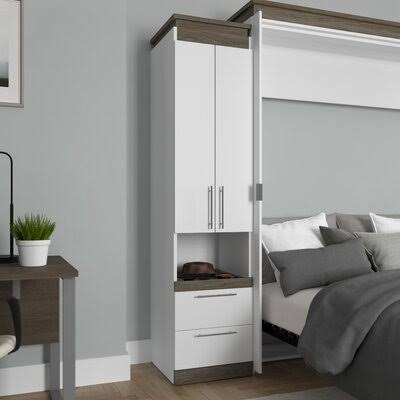 2 Drawer Storage Cabinet White X44796