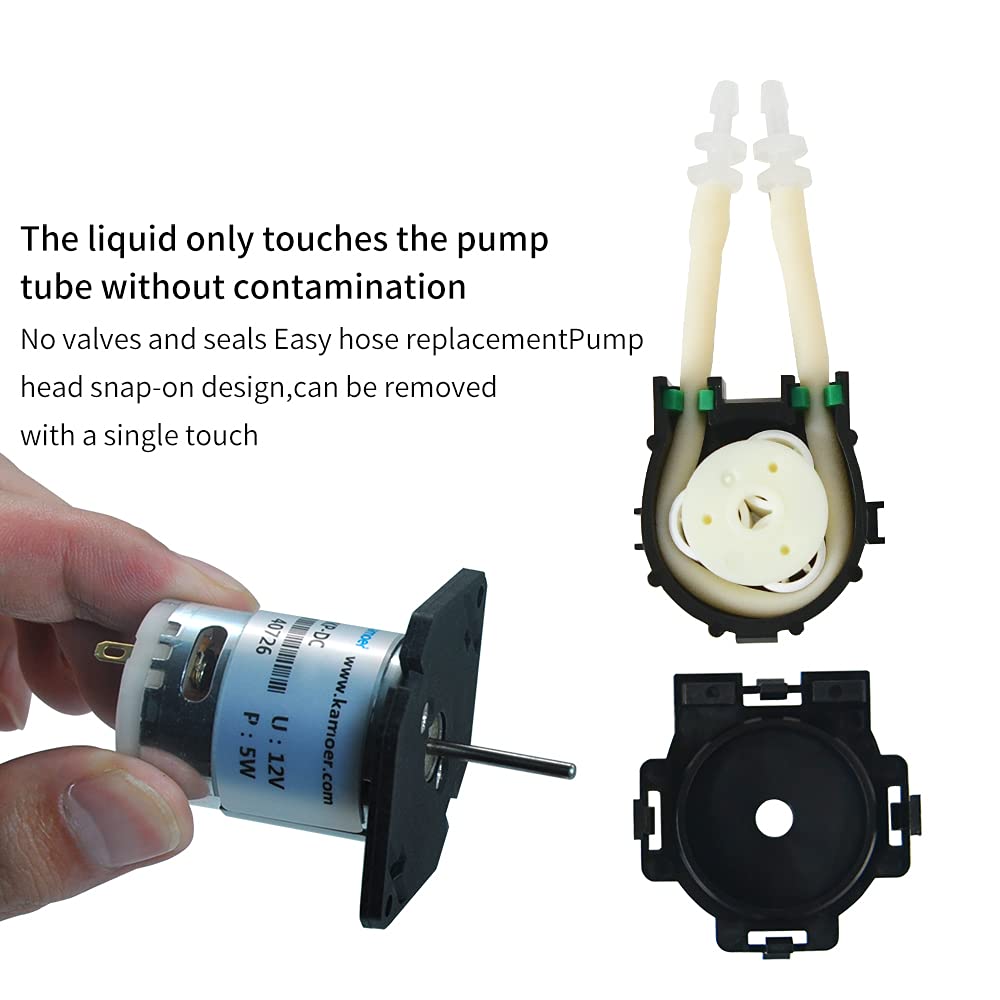 Peristaltic Pump 12V DC with BPT Tube Pack of 2 W68973