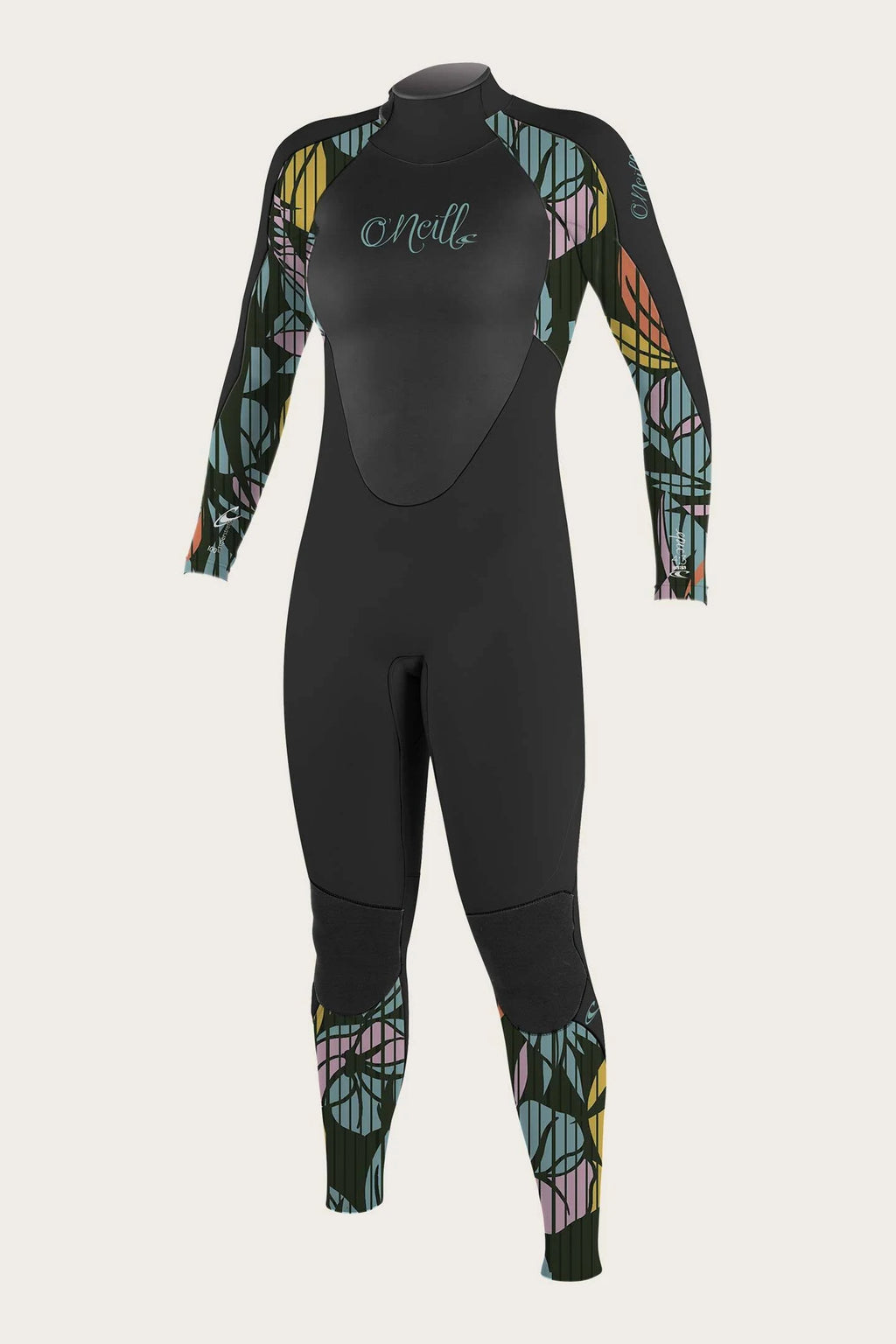 Black 4/3mm Back Zip Full Wetsuit J5414