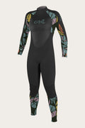 Black 4/3mm Back Zip Full Wetsuit J5414