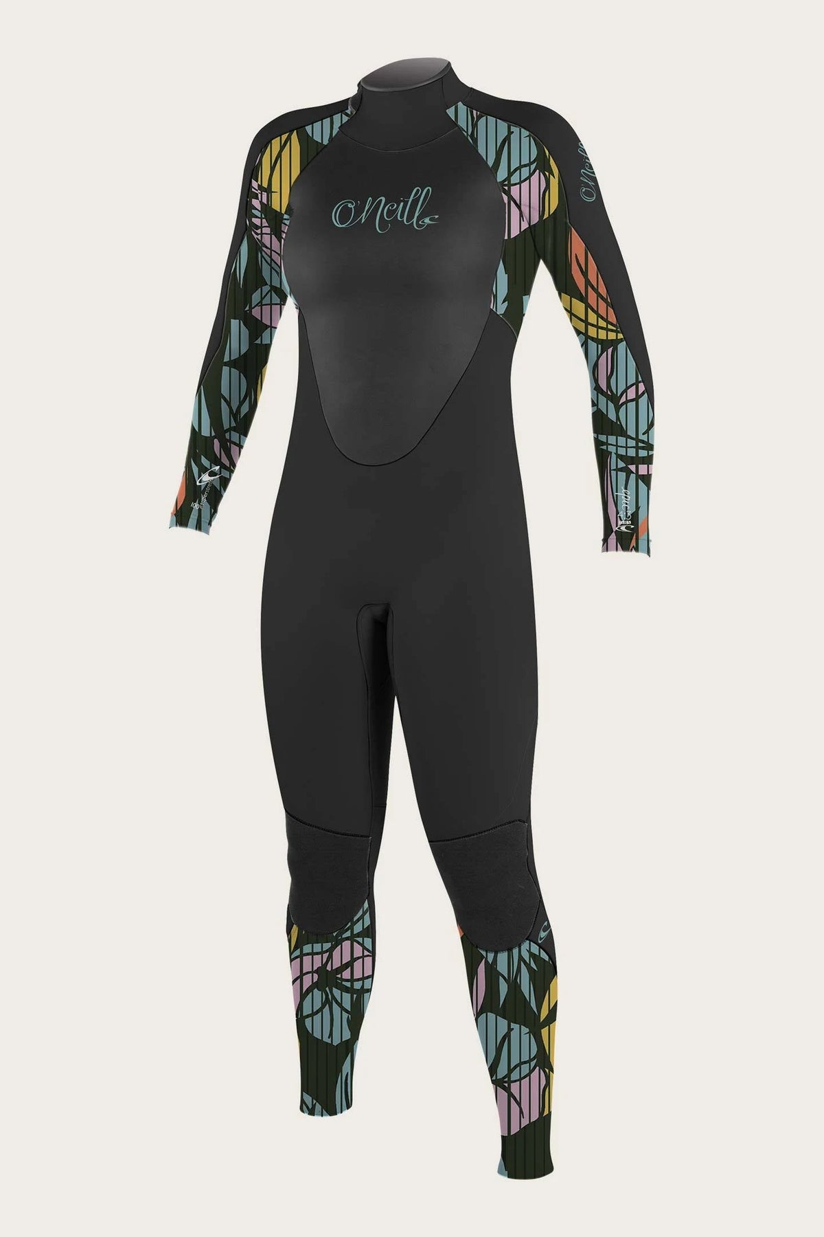 Black 4/3mm Back Zip Full Wetsuit J5414