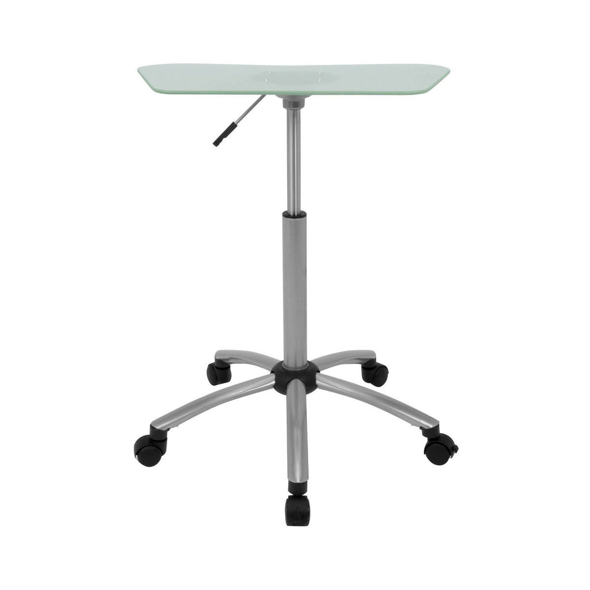 Silver Frosted Glass Mobile Cart T860393
