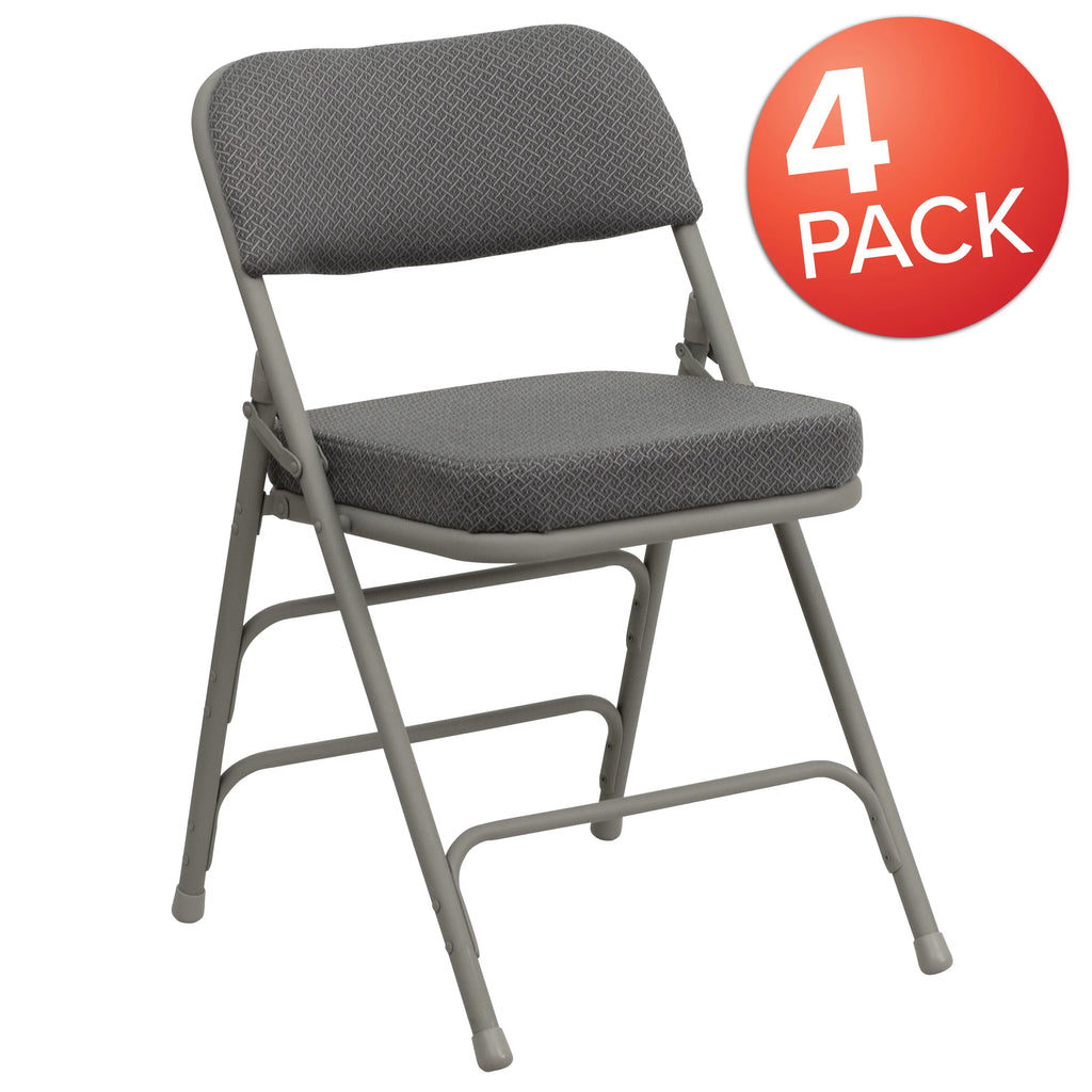 Metal Folding Chairs with Padded Seats M169134