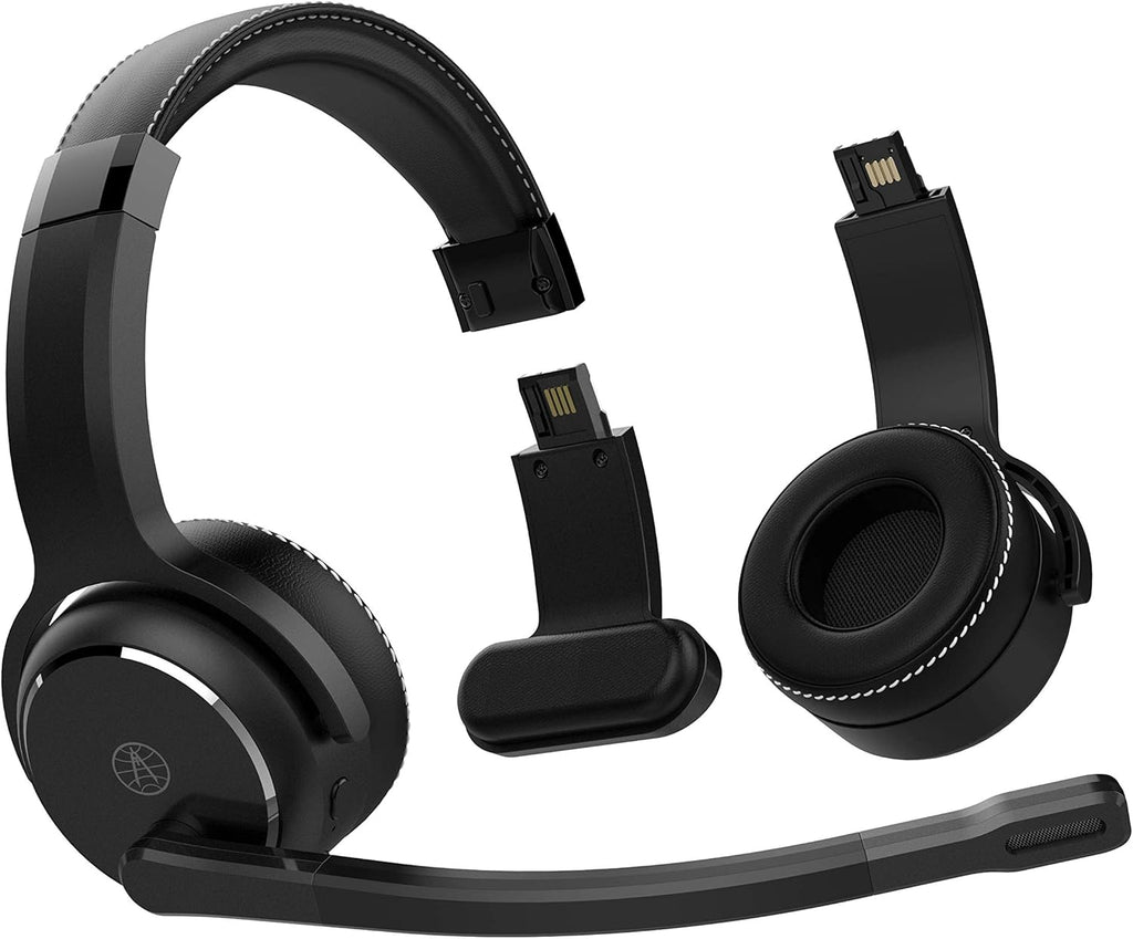 Black 2-in-1 Wireless Headset with Noise Cancellation N642642