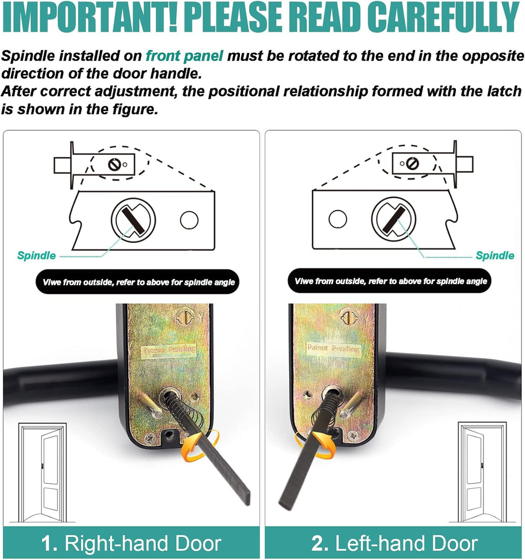 Keyless Entry Door Lock with Keypad Door Knob F50852