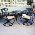 Beige 2 Piece Patio Bistro Chairs Set K416