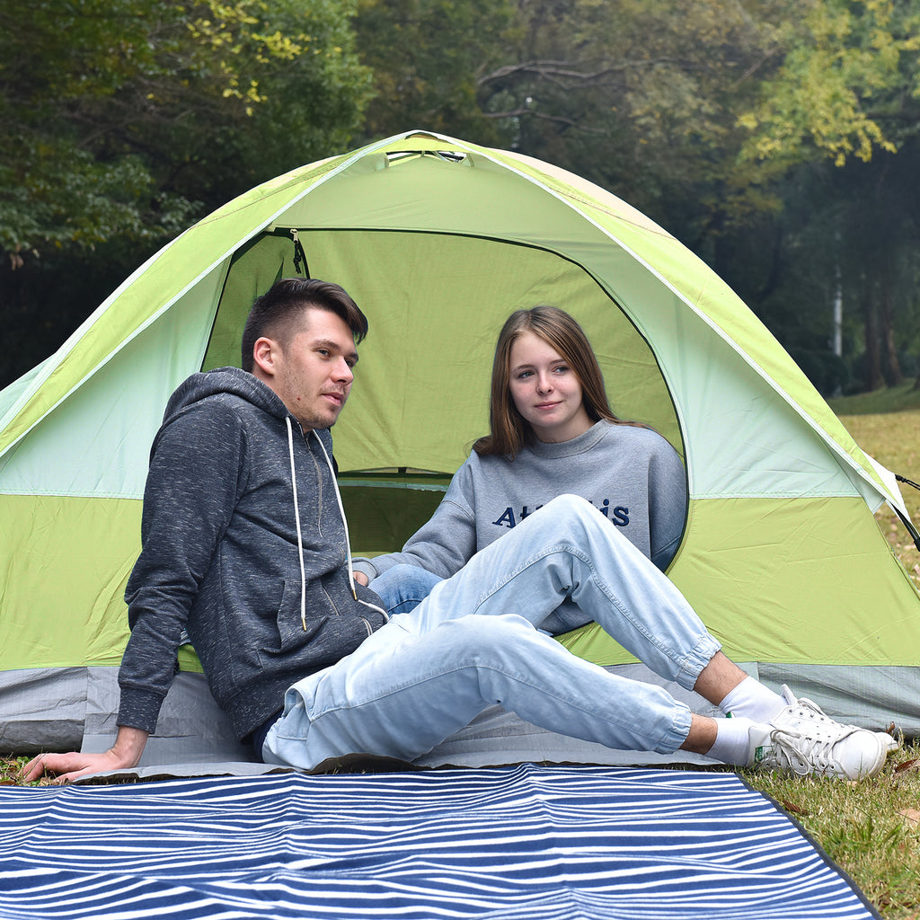 3 Person Dome Tent Ultralight Camping Tent with Carrying Bag Waterproof Green E843