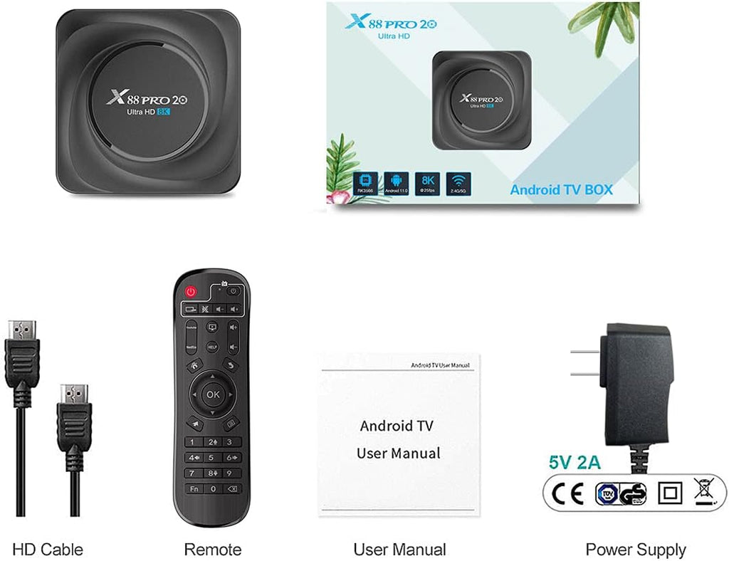 Android TV Box 4GB RAM 32GB ROM Pack of 2 Y6447