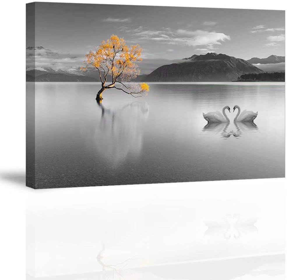 Red Lonely Lady Walk Along the Beach Shore Canvas Prints, Waterproof, 24x36 P564033