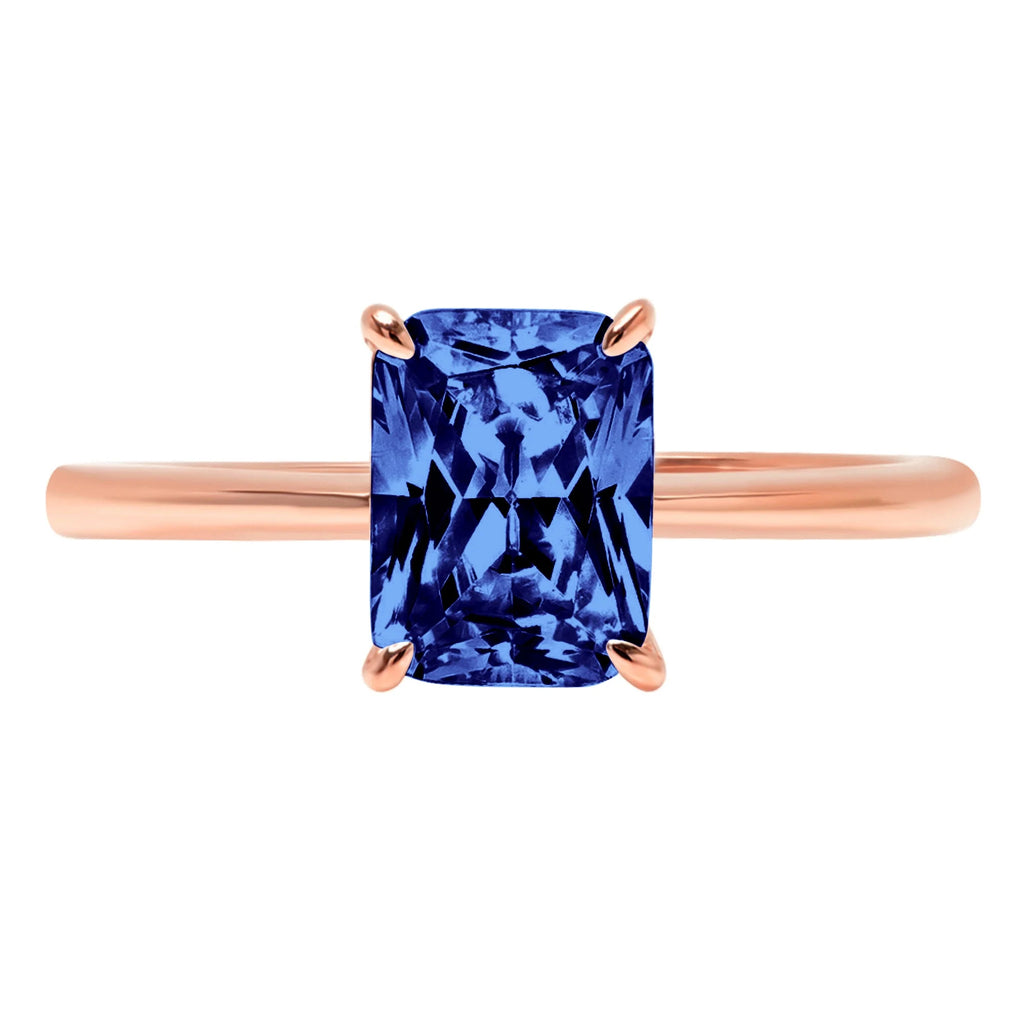 18K Rose Gold Solitaire Ring J253319