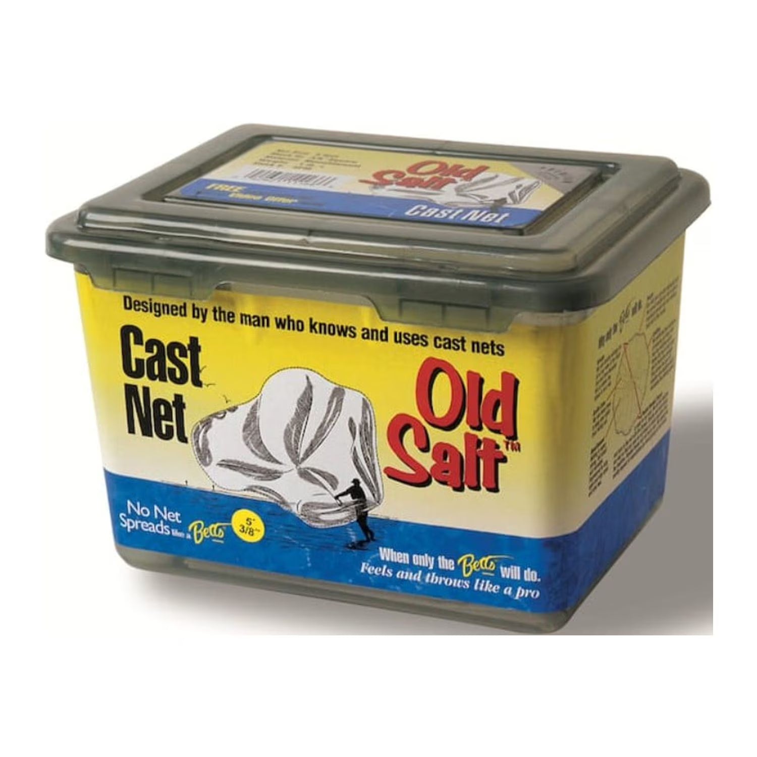Cast Net 5' Mono 3/8" Mesh Box J1112