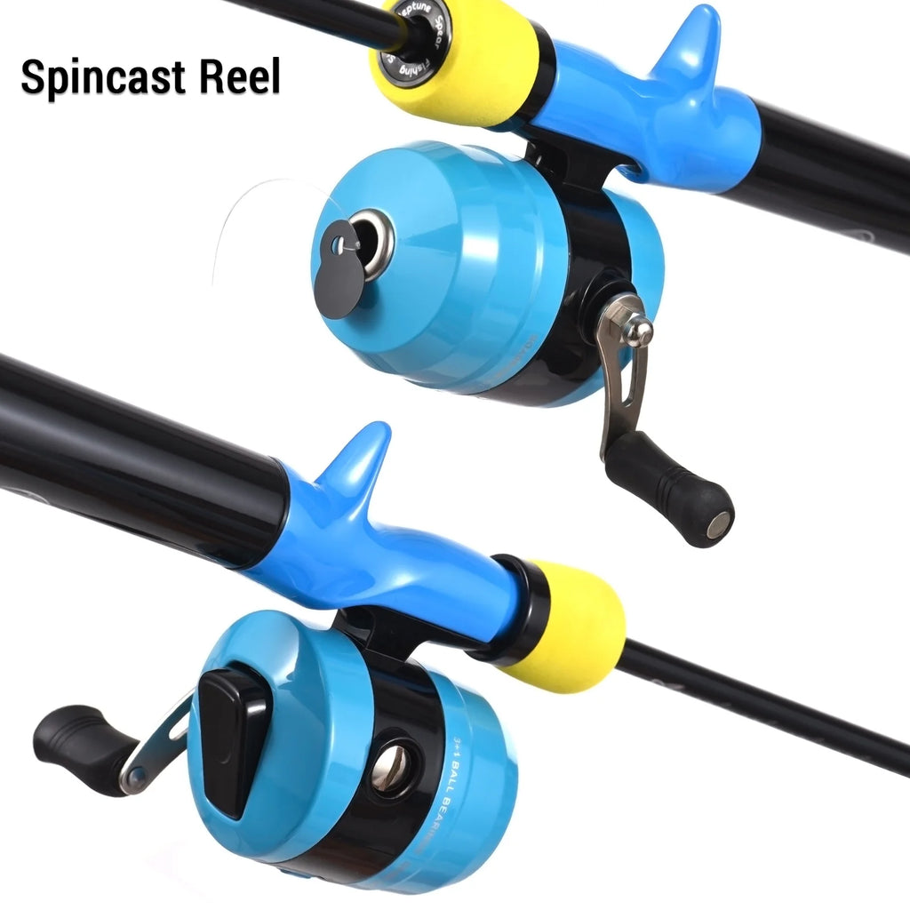 47'' Telescopic Rod and Reel Combo with Tackle Box Q490