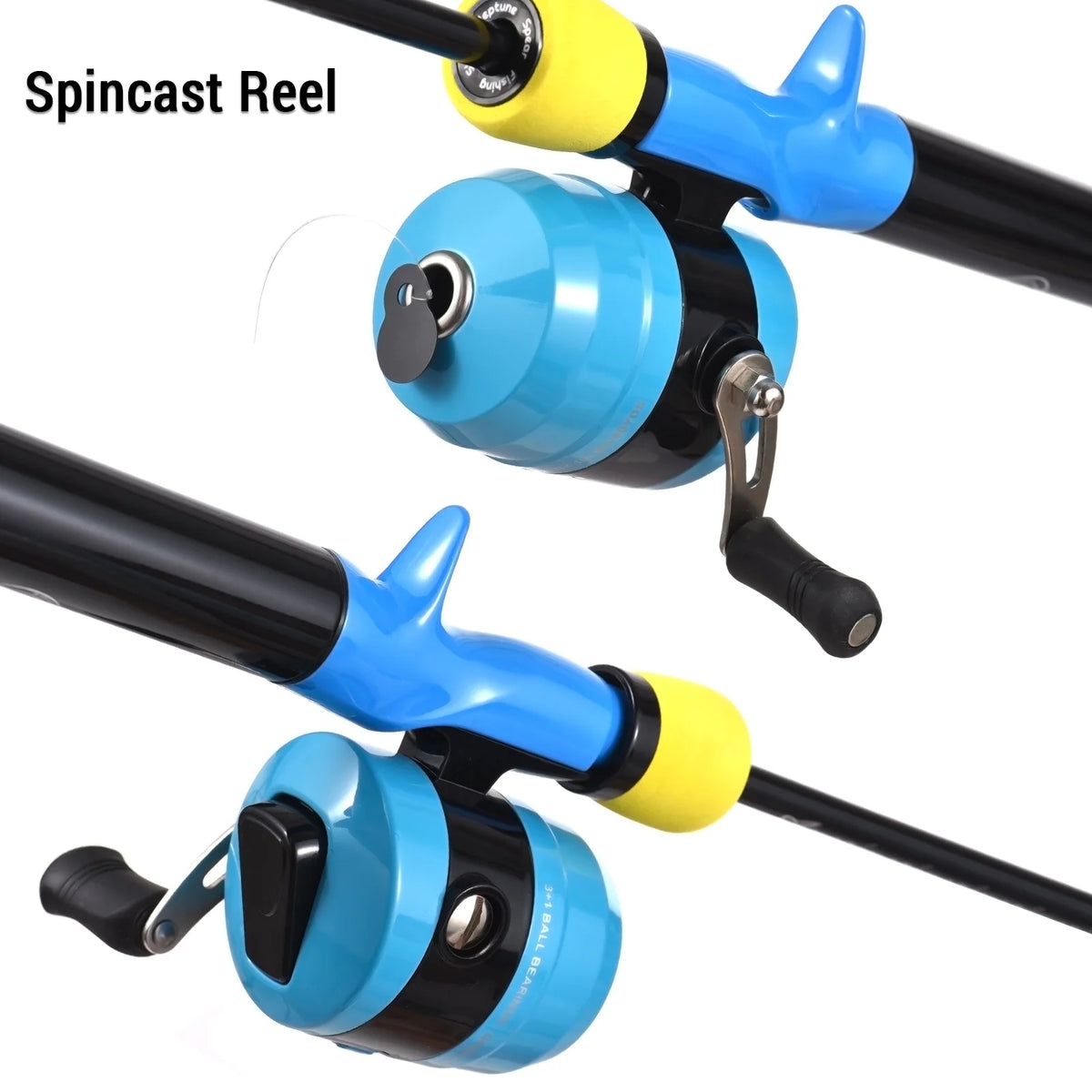 47'' Telescopic Rod and Reel Combo with Tackle Box Q490