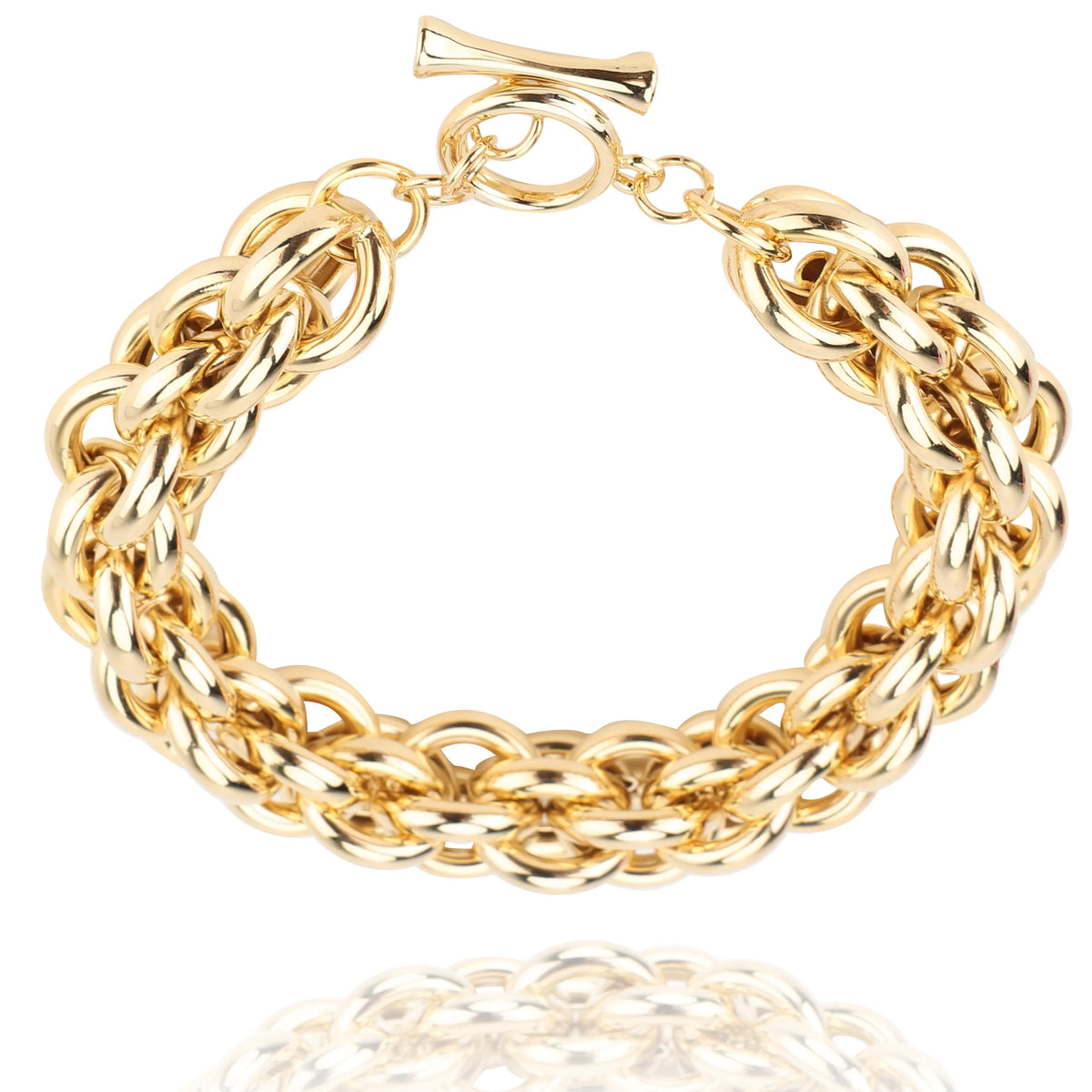 Chunky Link Bracelet 18K Gold-plated A50730