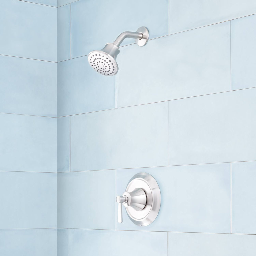 Polished Nickel Pressure Balance Shower Set Trim M5813