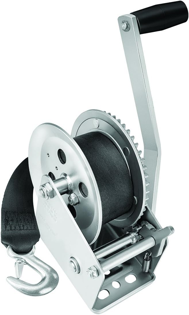 Single Speed Winch with 20' Strap, 1800 lbs. Capacity P744
