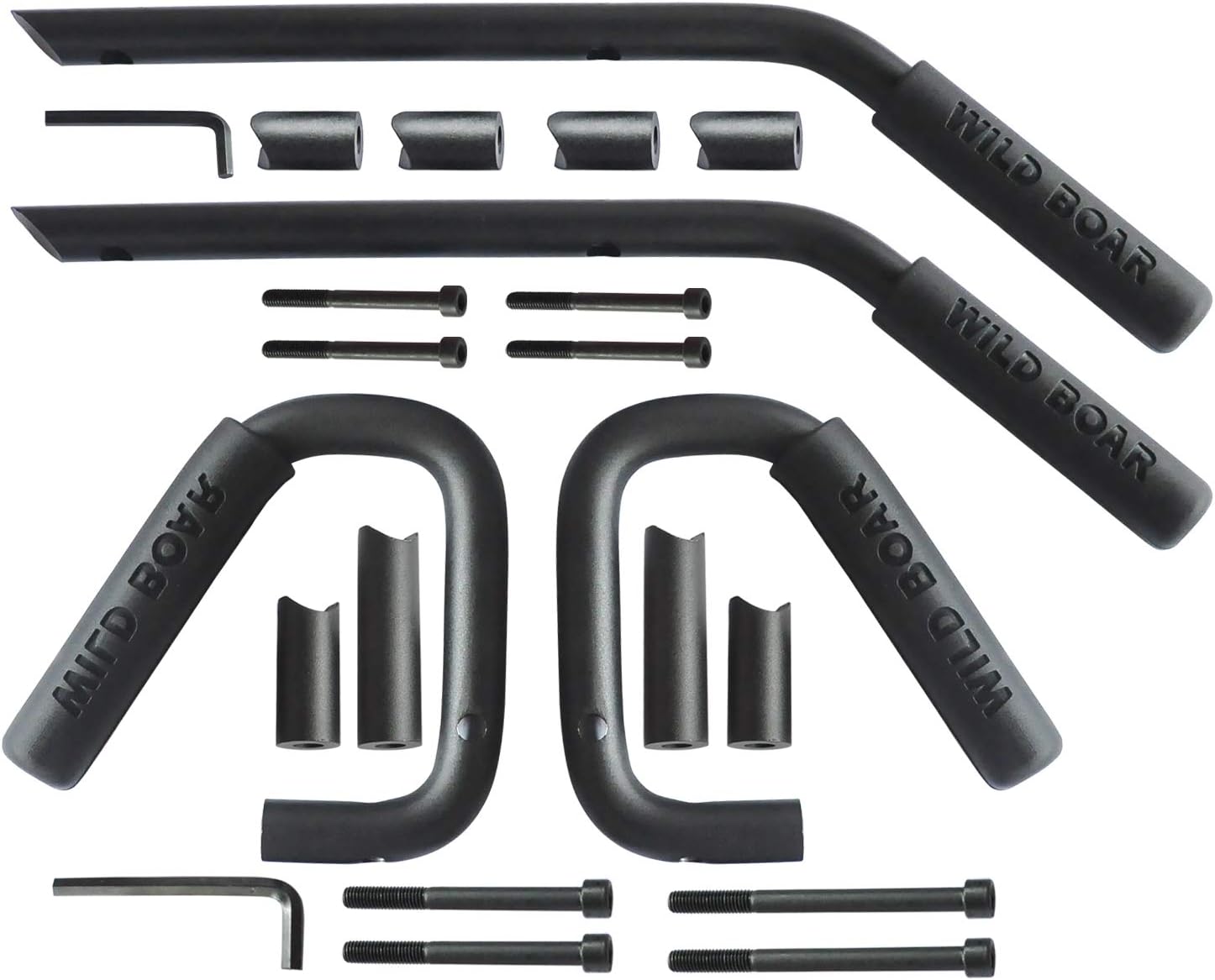 Red Pack of 2 Steel Grab Handle Kit for Jeep Wrangler JK JKU 4 Doors L326880