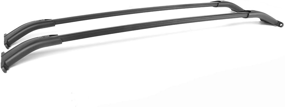 Black Aluminum Roof Rack Cross Bar Pack of 2 V1085