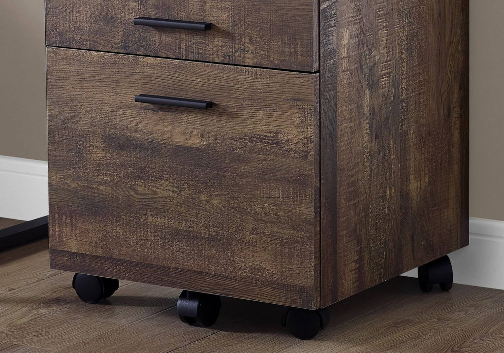 Grey Particle Board and MDF Filing Cabinet with 3 Drawers U4830