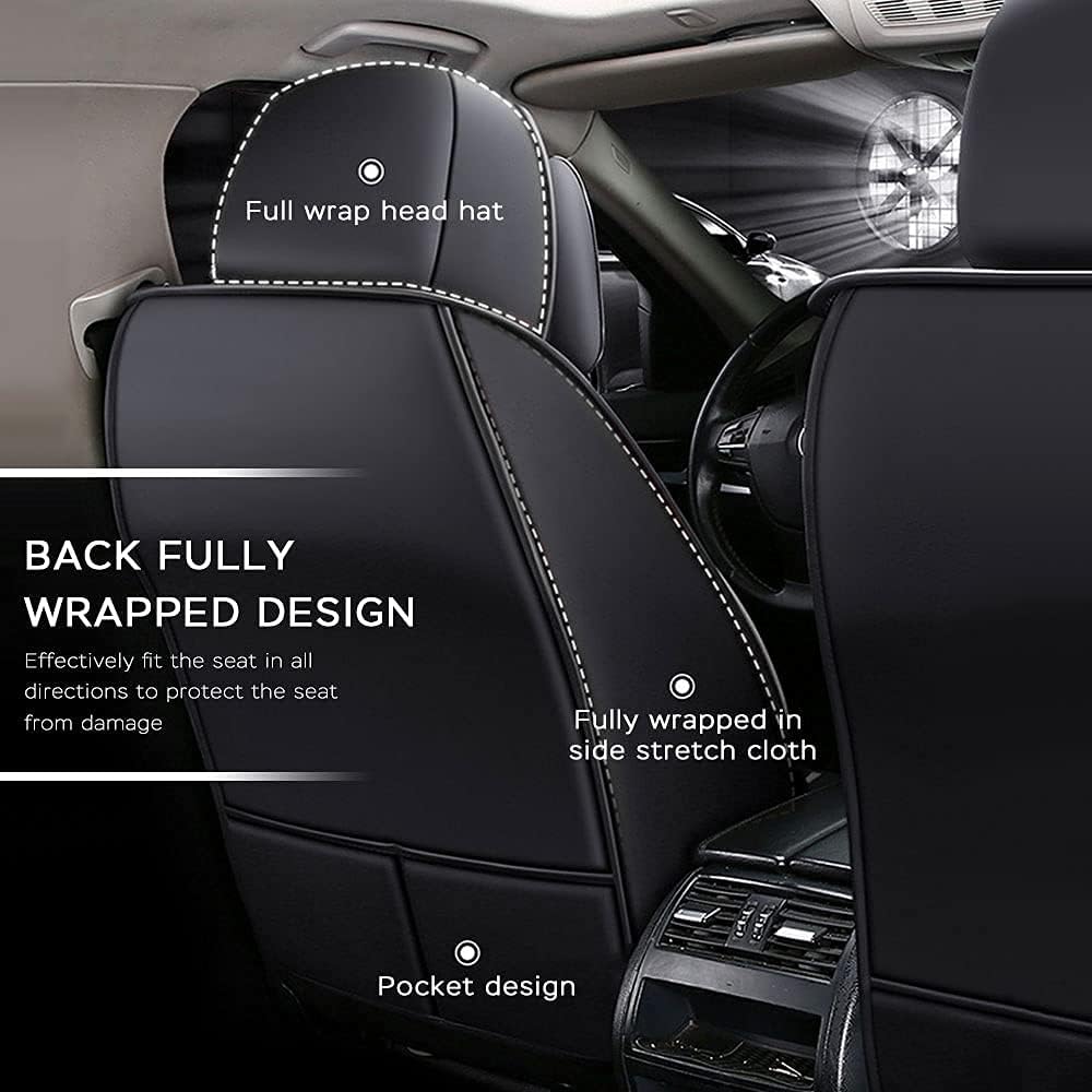 Leather Seat Covers Full Set Seat Cushion V3059