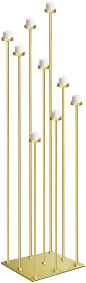 Gold Tall Floor Candelabra Iron R310486
