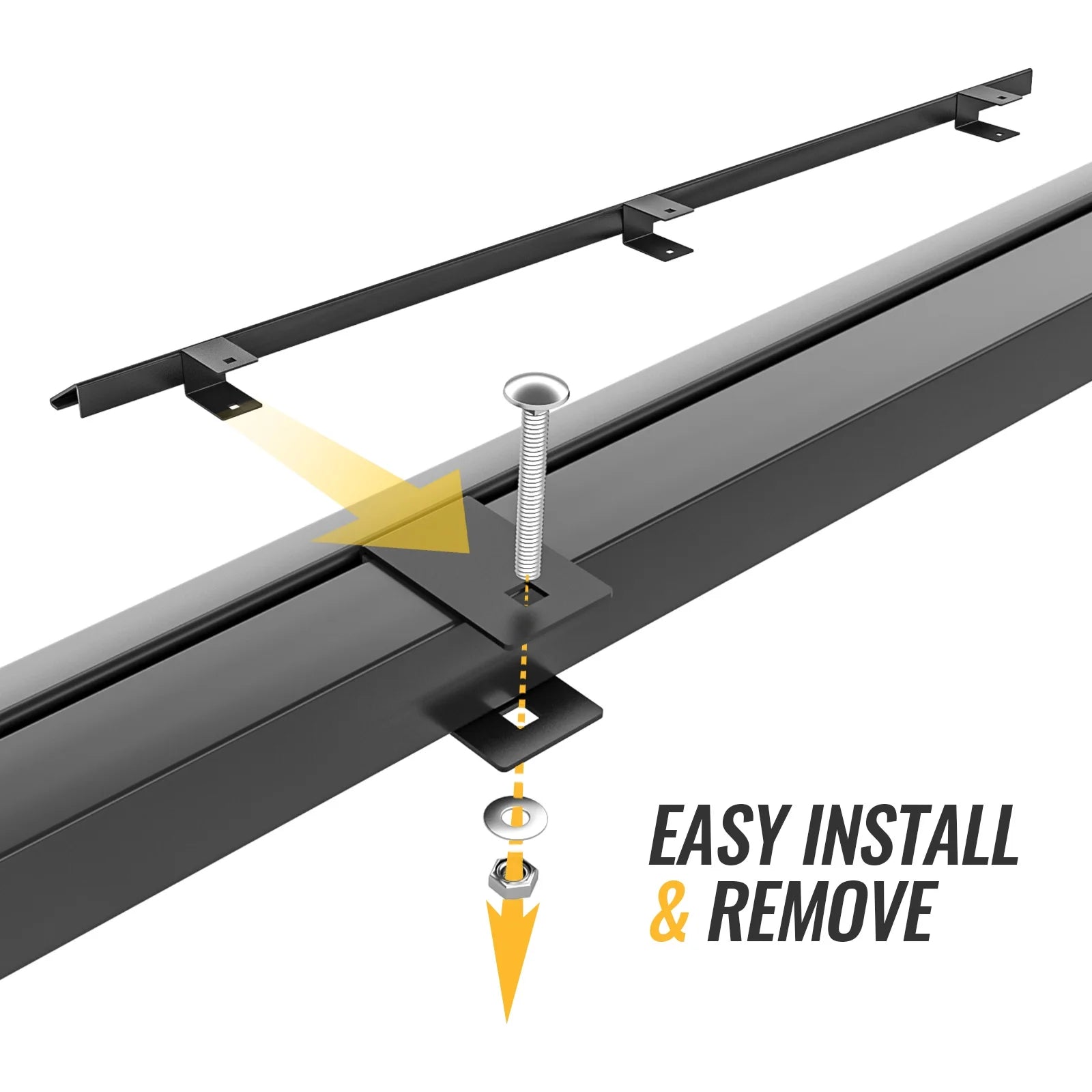 47" Steel Ladder Rack Wind Deflector V536099