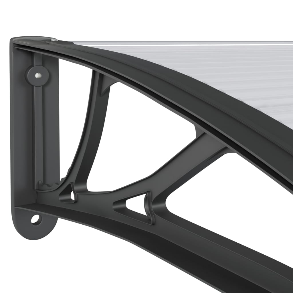 Black Polycarbonate Door Canopy B613282