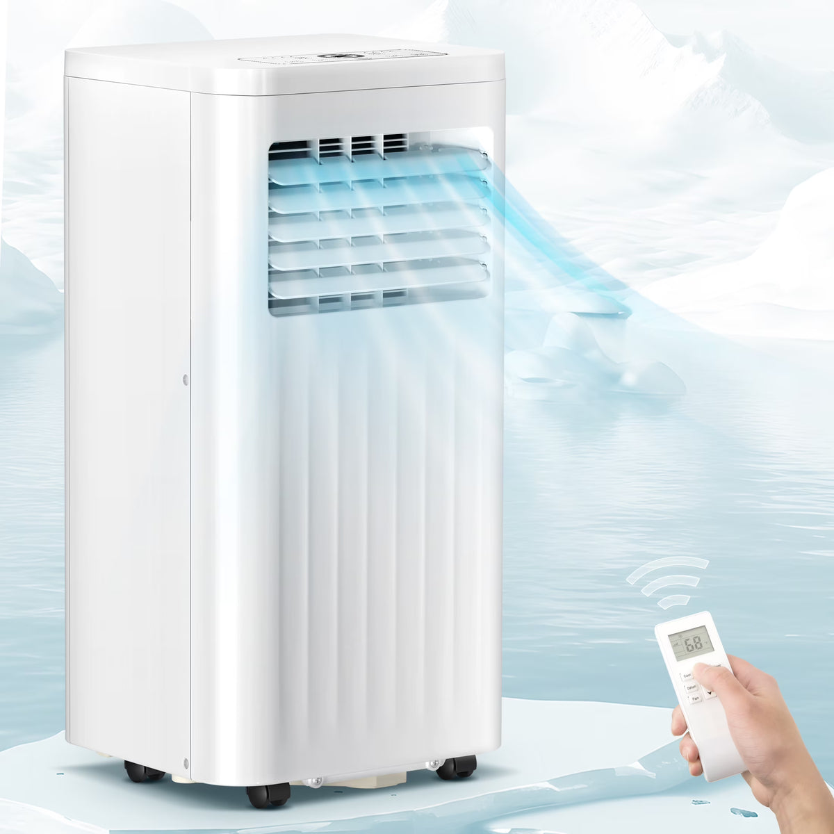 6,000BTU Portable Air Conditioner with Remote Control M657522