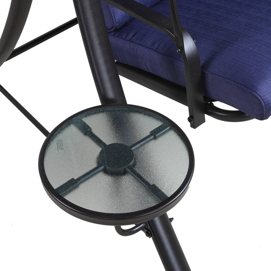 Navy Blue Steel 3 Person Swing K8170