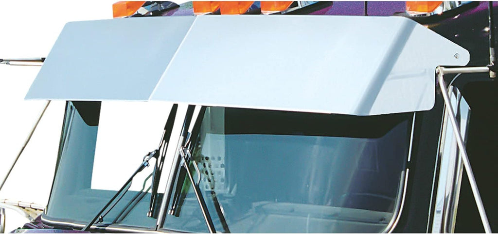 Stainless Steel 13” Blind Mount Drop Visor for Kenworth W900L Style Cab B445790