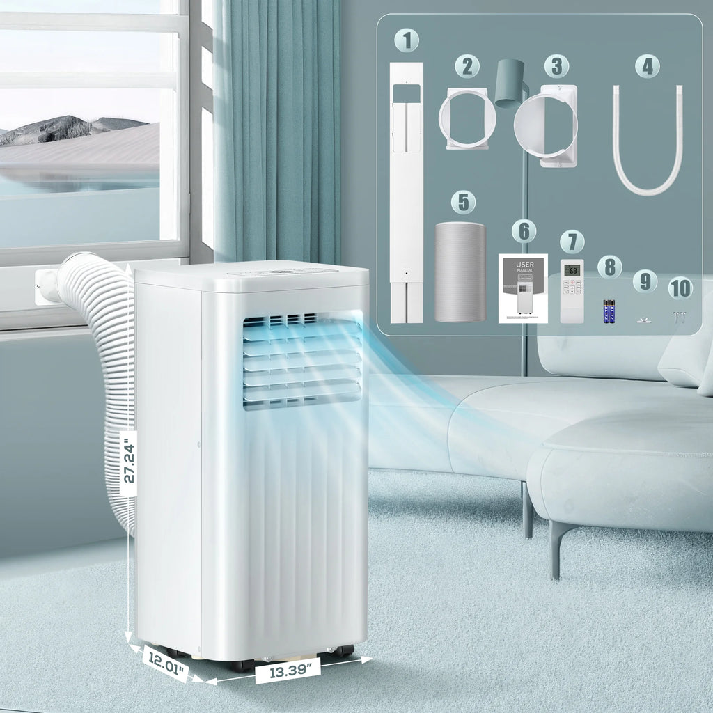 6,000BTU Portable Air Conditioner with Remote Control M657522