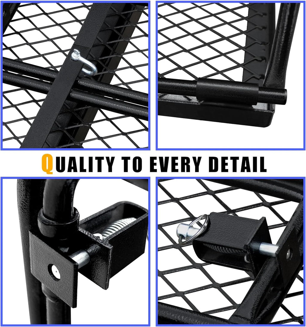 Folding Vehicle Cargo Basket 60" x 24" x 14" for 2" Receiver H160