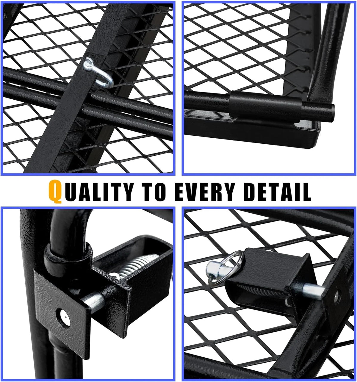 Folding Vehicle Cargo Basket 60" x 24" x 14" for 2" Receiver H160