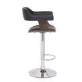 Swivel Adjustable Oak Wood Barstool W89120