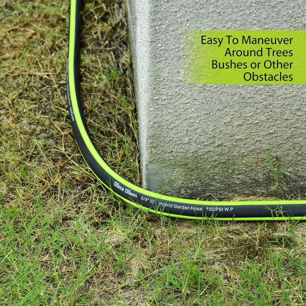 Hybrid 5/8 in.×100FT Water Hose, Heavy Duty, Flexible, Pack of 2 M73276