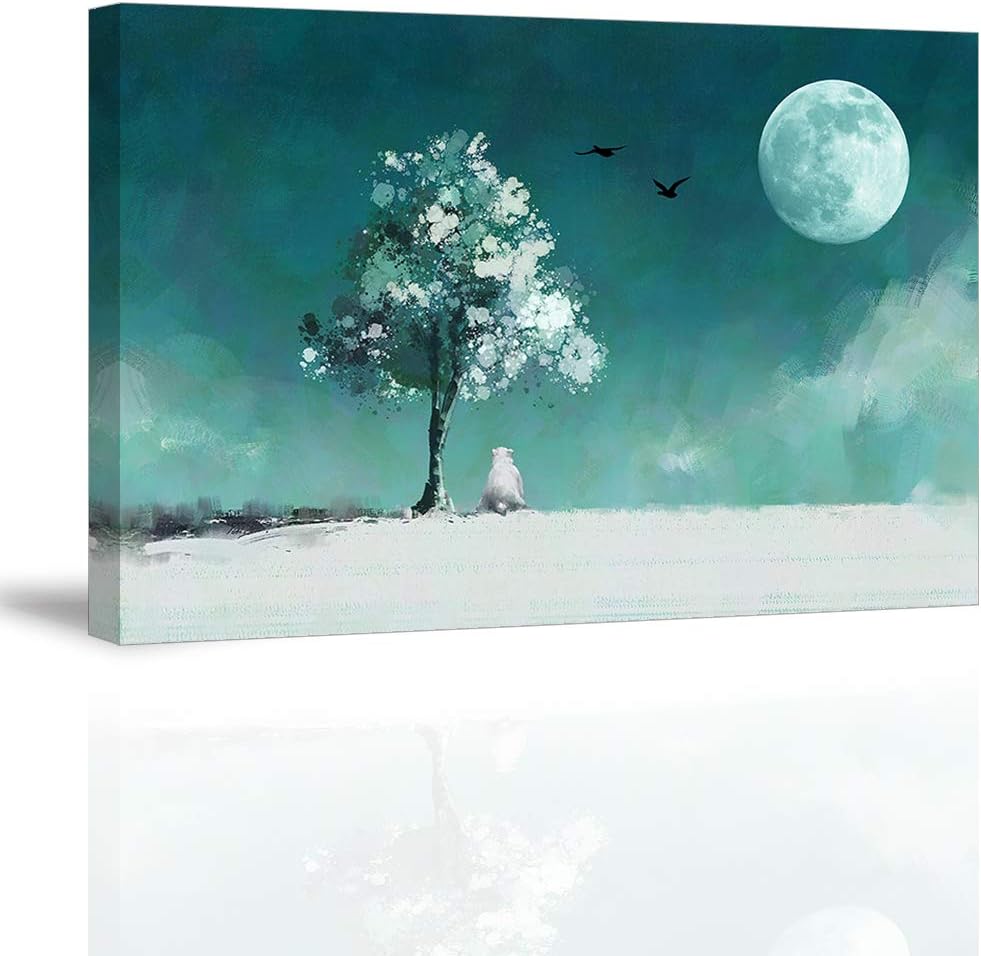Red Lonely Lady Walk Along the Beach Shore Canvas Prints, Waterproof, 24x36 P564033