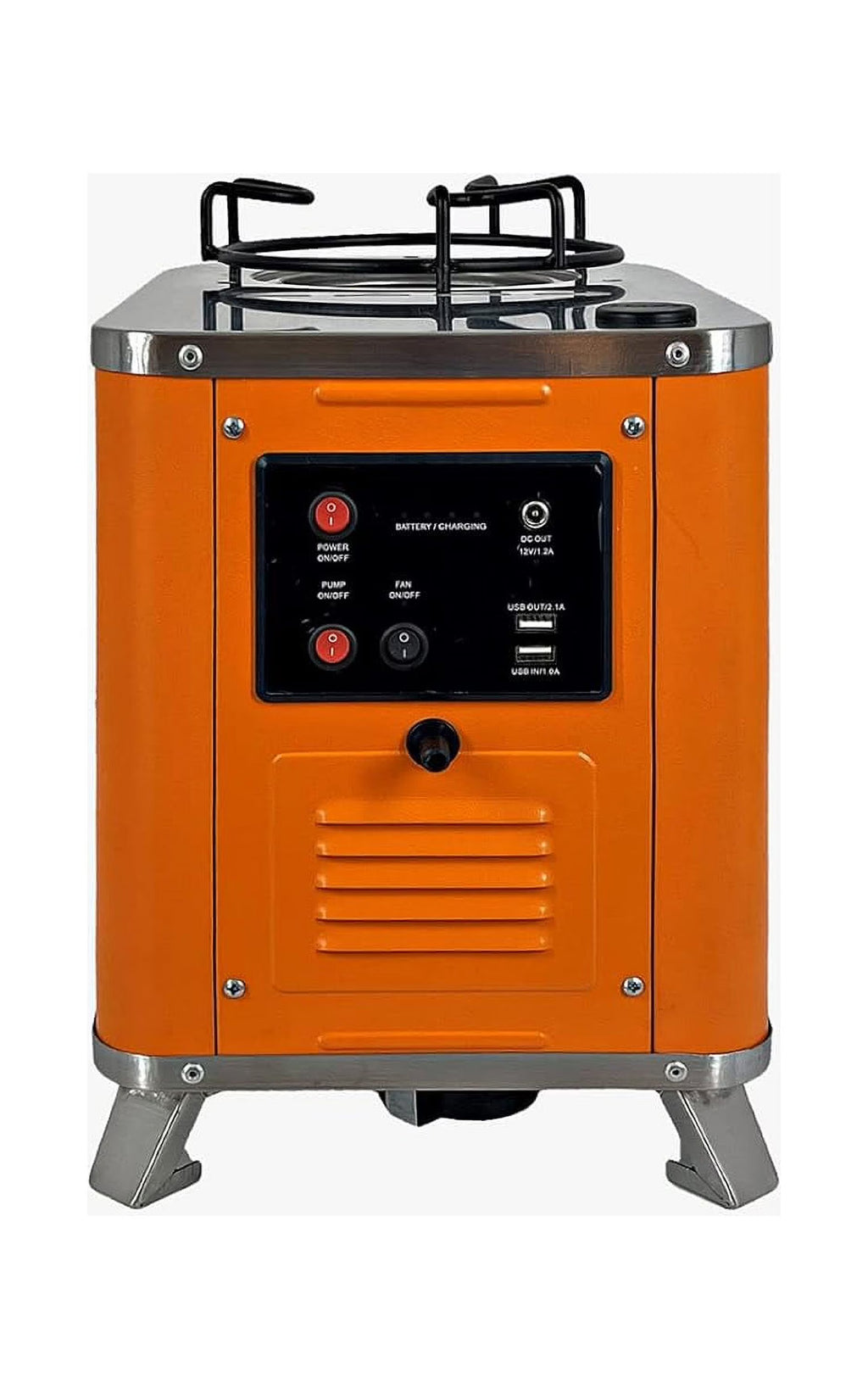 Portable Camp Stove With Built-In Electricity Generator E7593