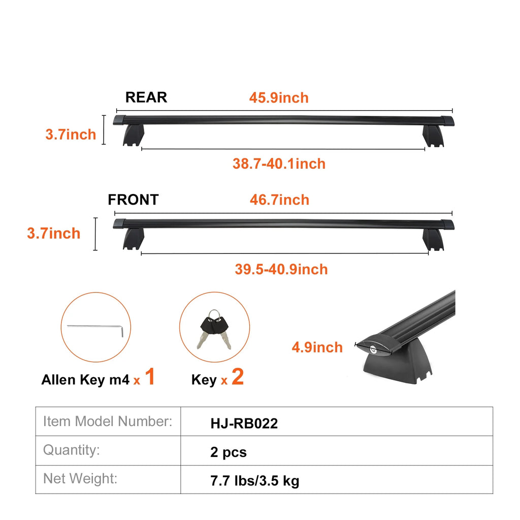 Roof Rack Cross Bars with Locks for Jeep Grand Cherokee O362707