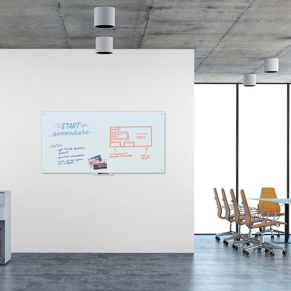 Frameless Magnetic Glass Dry Erase Board G31277