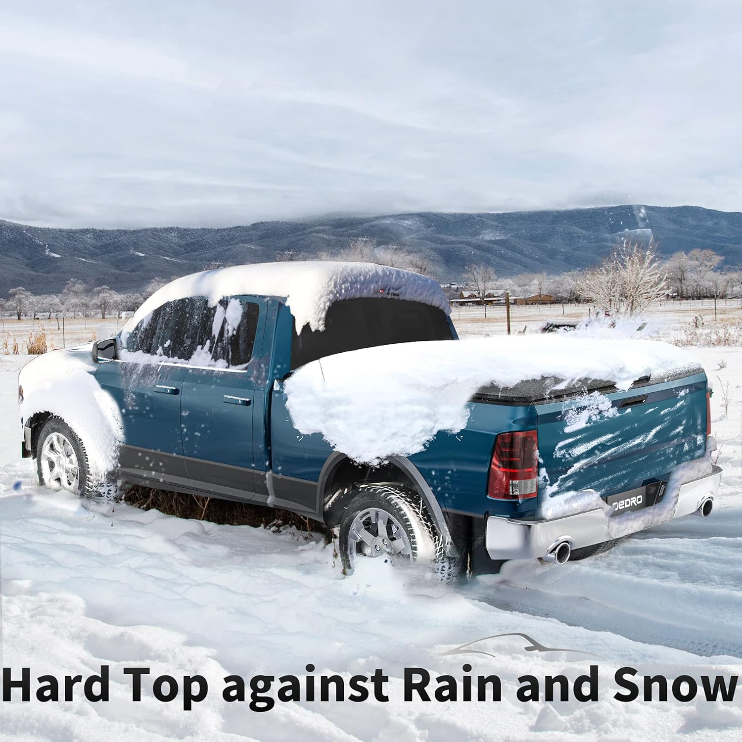 Hard Tri-fold Truck Bed Tonneau Cover for 2009-2022 Dodge Ram 1500, 5.6 ft Bed J90244