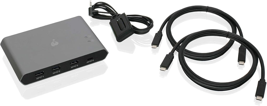 USB-C 2-Port Keyboard Mouse and Peripheral Switch with Power Delivery K942531