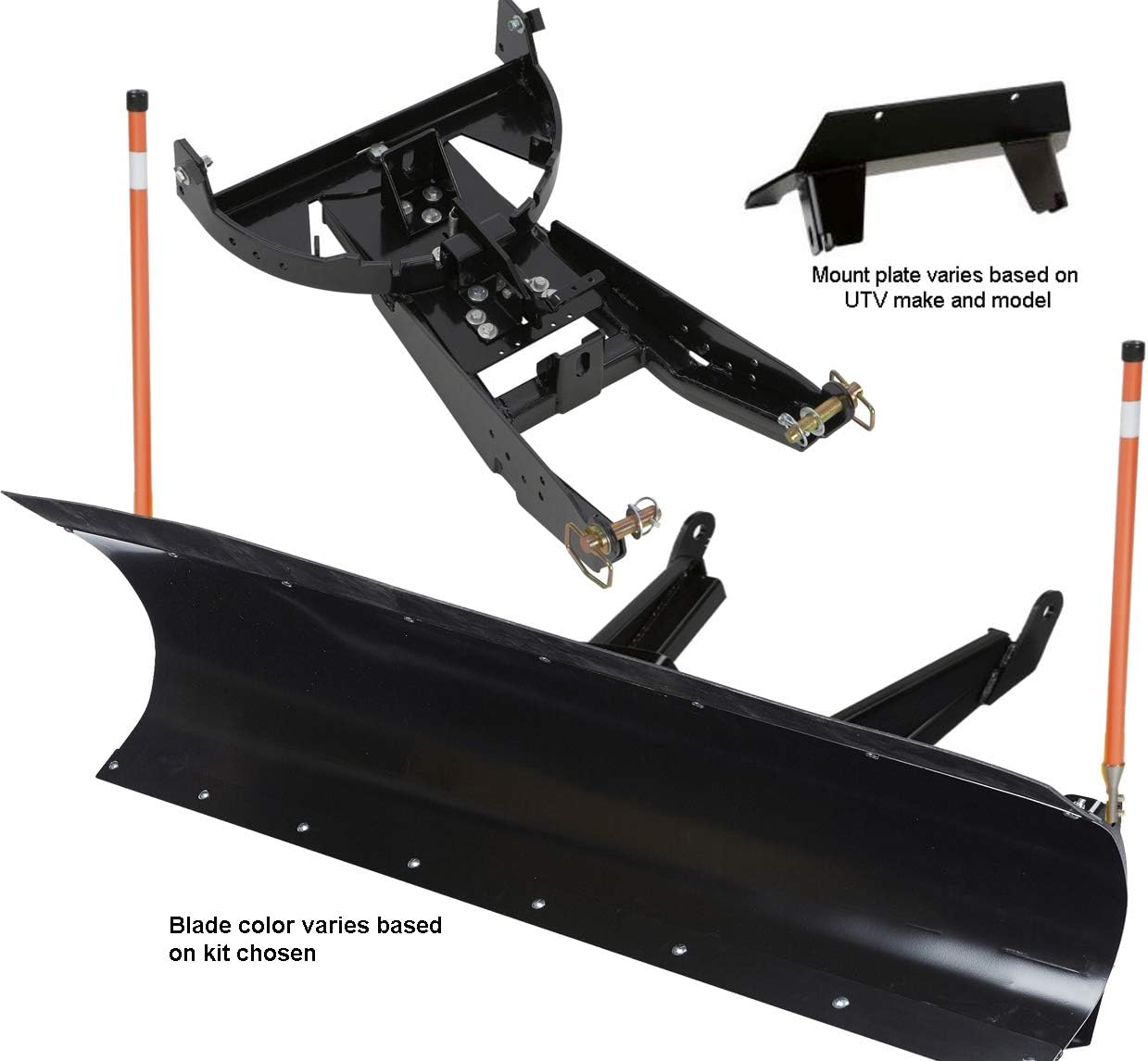 72 inch Black UTV Snow Plow Kit V8285